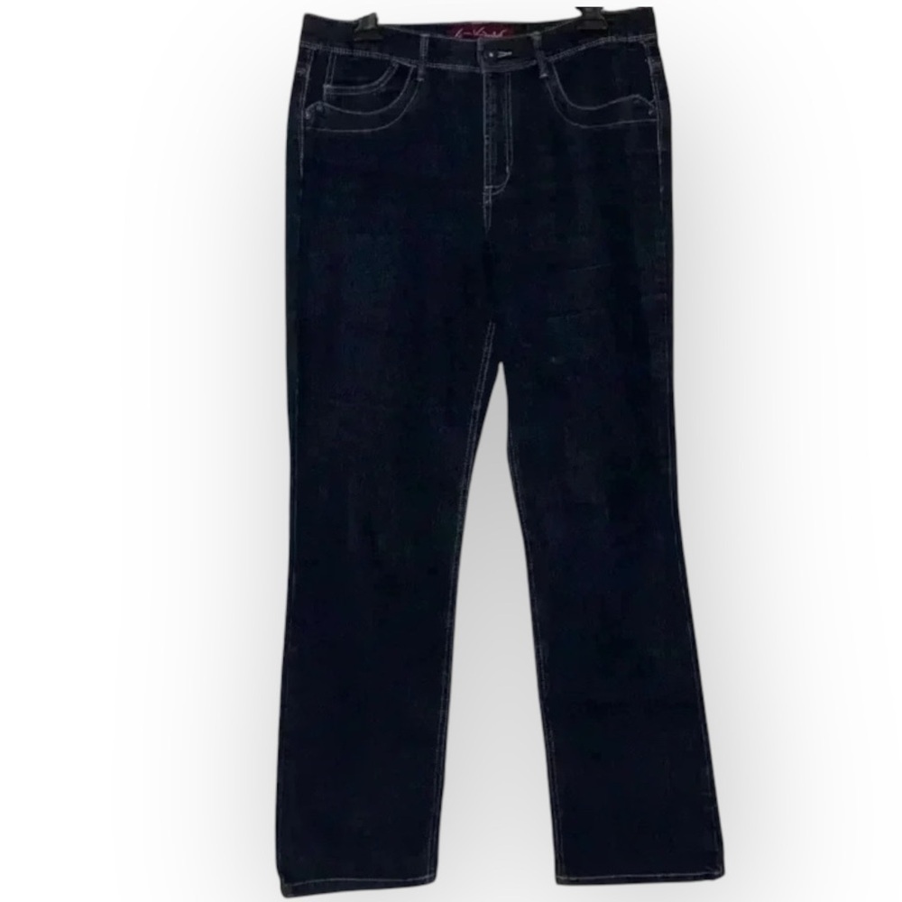 GLORIA VANDERBILT Straight Leg Dark Blue Vintage Jeans for Women Size 10